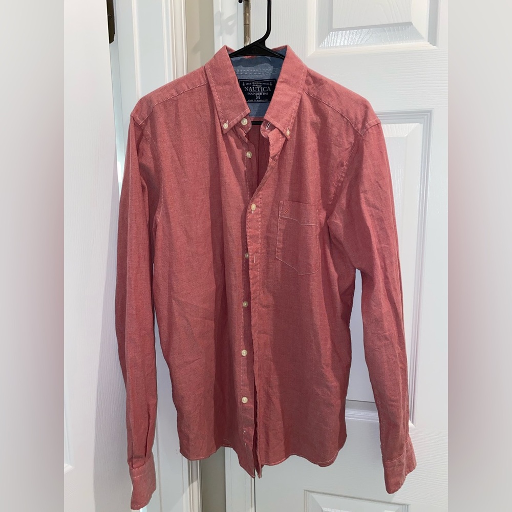 Men’s Nautica Long Sleeve Button Down